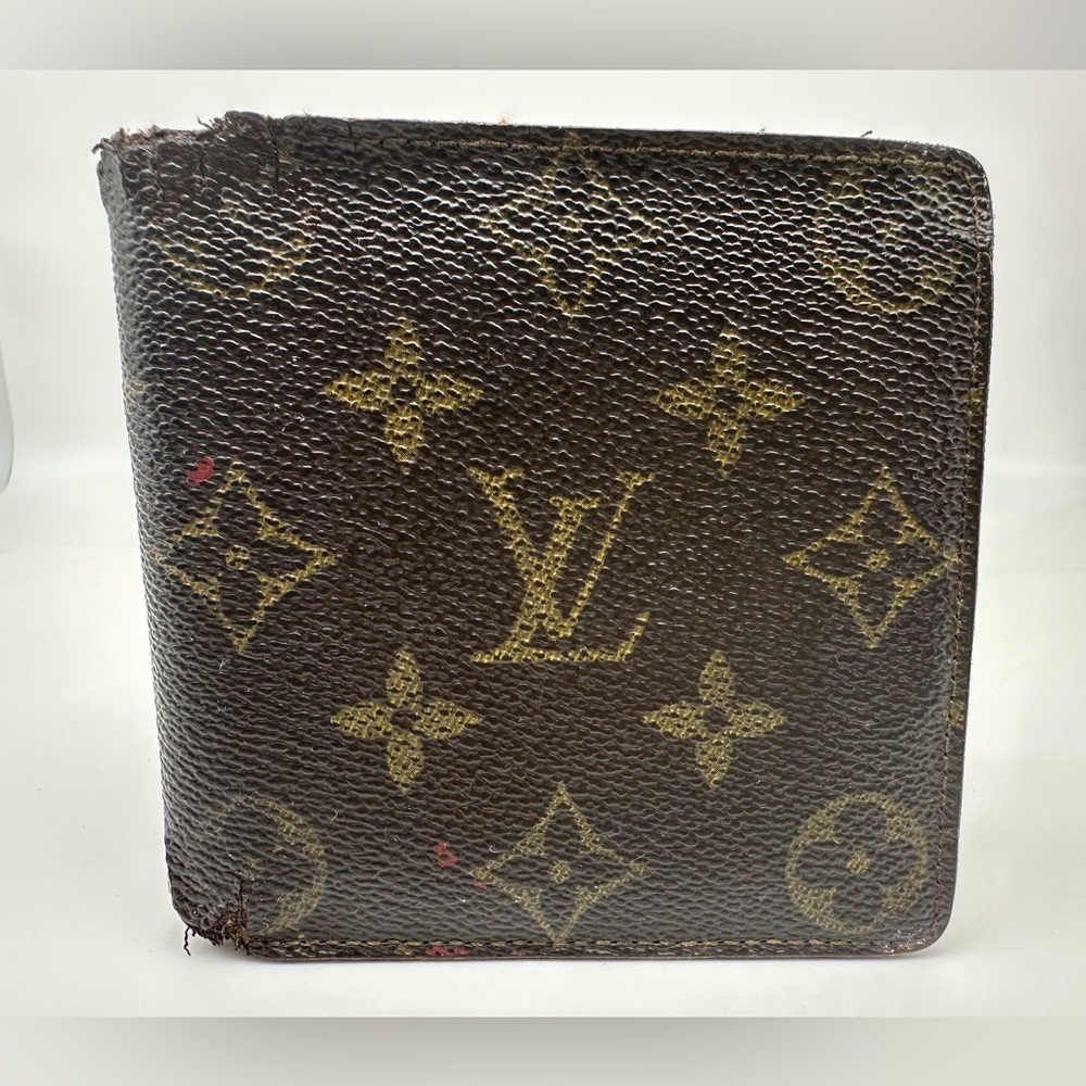Authentic Men's Louis Vuitton Bifold Wallet Snap Coin Pocket Vintage Elegance - Picture 12 of 12